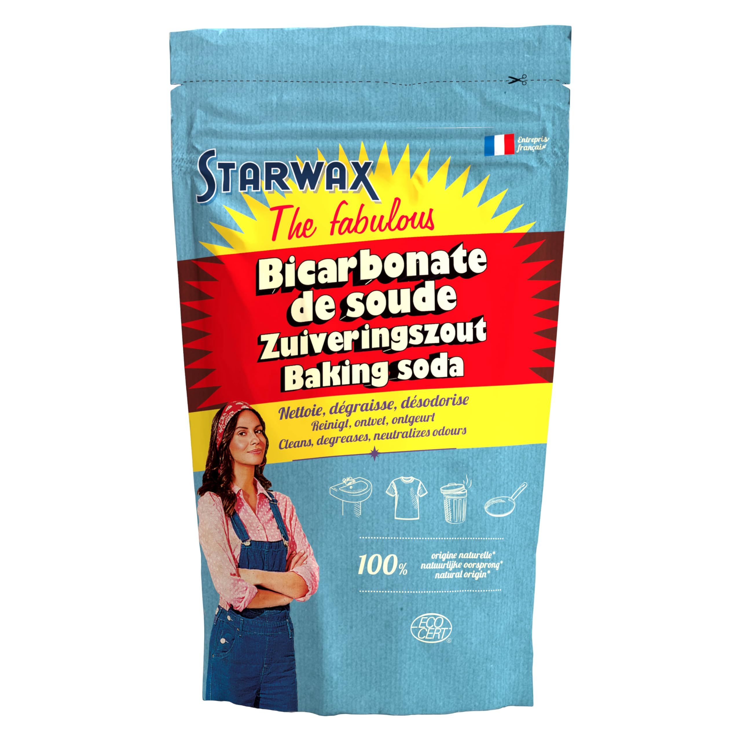 STARWAX THE FABULOUS Bicarbonato de Sodio 1 kg Limpiador Multiusos Natural