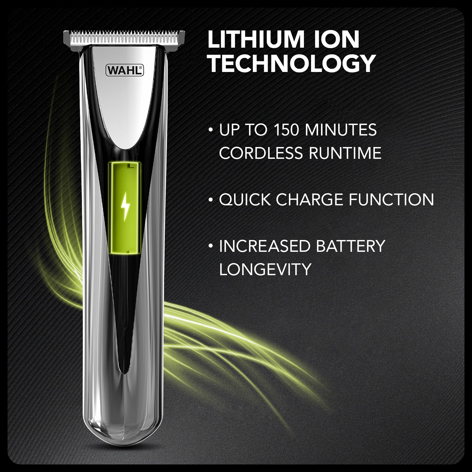 WAHL Elite Groom, rasatura completa del corpo, testine lavabili, rifinitura del naso, depilazione delle orecchie, batteria a lunga durata, perfetto per lui, facile manutenzione