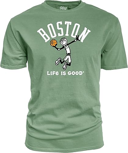 Miniatura 2 de Blue 84 Camiseta con licencia oficial de la NBA Life is Good Ringspun Basketball Jake Team Color