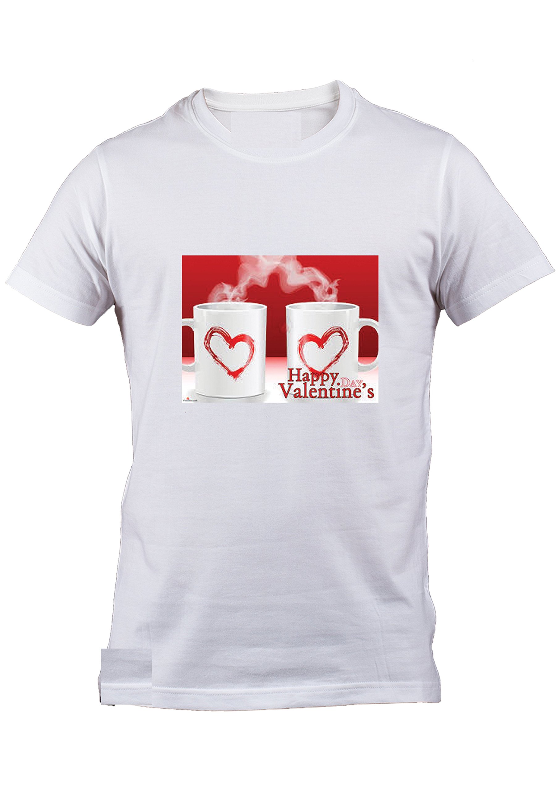 Ritzees Unisex Polyester Printed T-Shirt, White