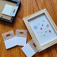 Vista 5 de Paquete de 20 colgadores adhesivos para cuadros, colgador de espuma adhesiva, colgador adhesivo de plástico con dientes de sierra, colgadores