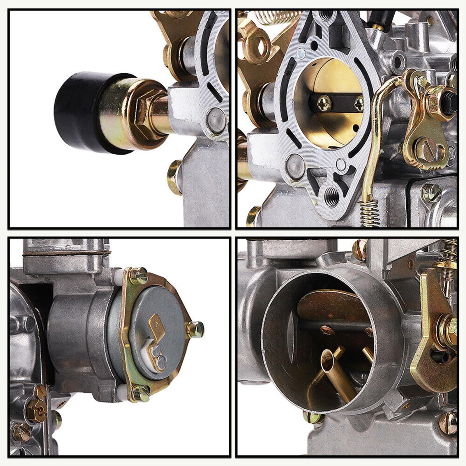 Carburatore elettrico 113129031K Carburatore Choke compatibile con VW Beetles 1971-1979 Dual Port 1600cc 12V Carburatore di ricambio 34 Pict-3 98-1289-B