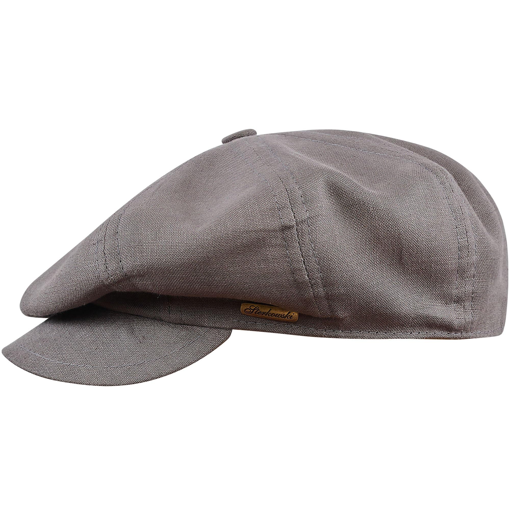 Sterkowski Vigo Newspaper Boy Hat Mens | Linen Classic Gatsby Hat
