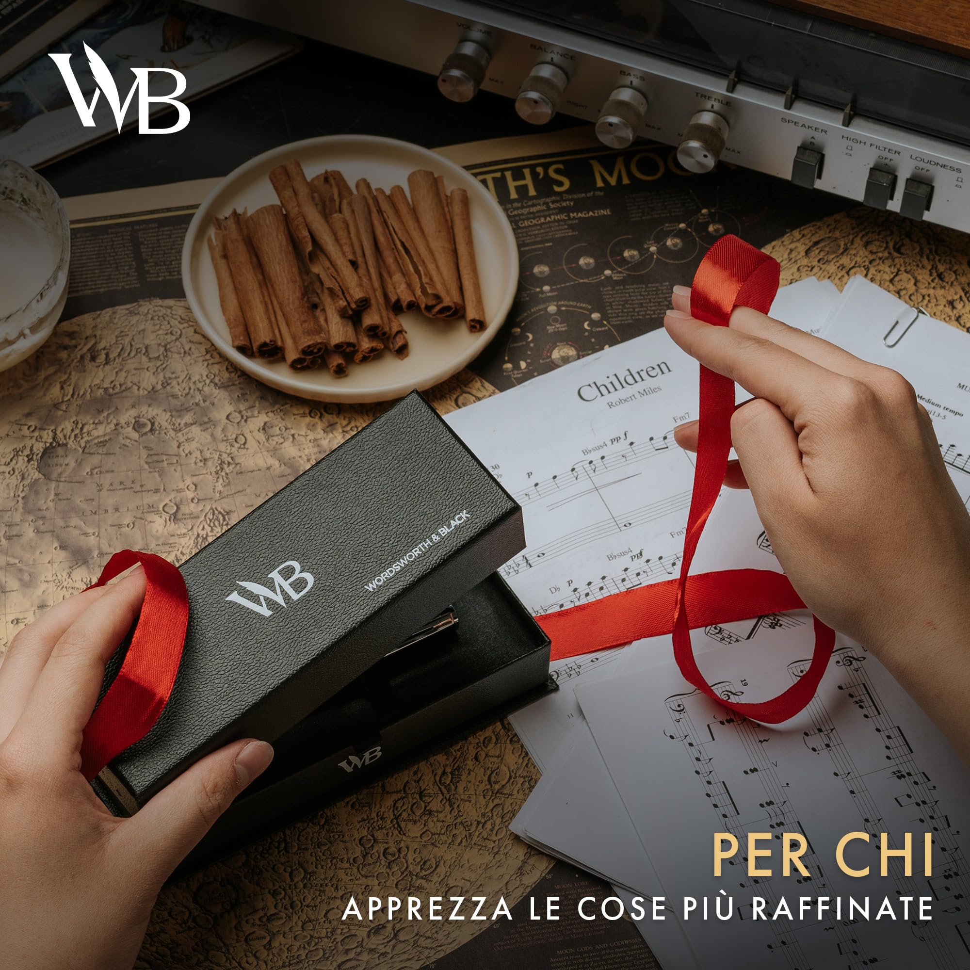 Wordsworth & Black Rollerball Pen - Penna di Lusso - Finitura Oro 24K, Lacca Argento, Ricarica di Inchiostro, Ricaricabile, Regalo per Uomini & Donne, Scrittura Professionale, Belle Penne Eleganti