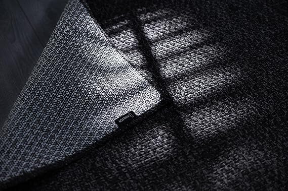 CAMILSON Easy Jute Rug 2x3, Indoor Outdoor Dark Gray Color Farmhouse Area Rugs for Living Room and Kitchen Rug, Solid Boho Woven Design, Easy-Cleaning, Washable Outside Carpet Alfombras (2 x 3)