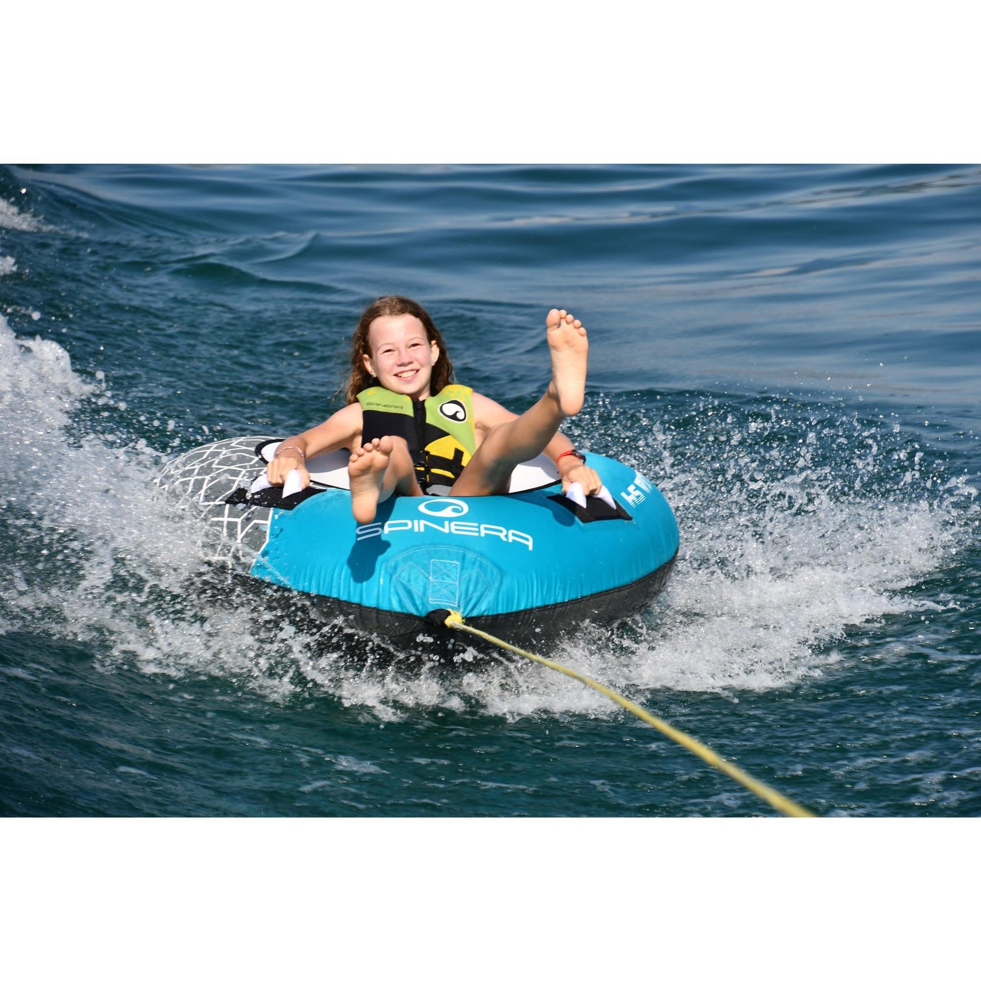 SPINERA Classic Towable Tubes, Wasserreifen. Donut & Triangle Design. 420D Nyloncover, gepolsterte Griffe mit Neopren, Verschiedene Größen für Kinder & Erwachsene