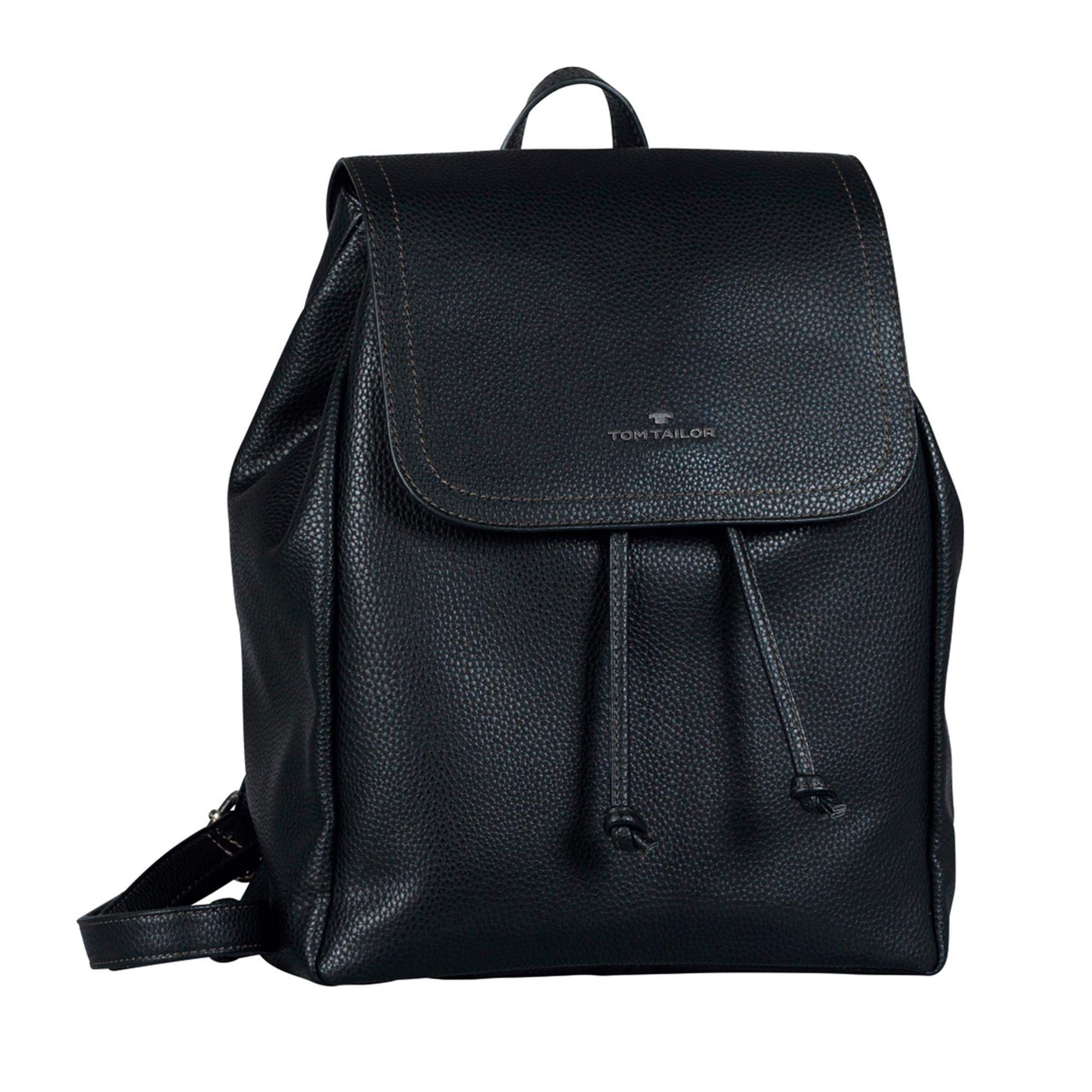 TOM TAILOR Tinna plecak damski, czarny, 25x13x31, 003746