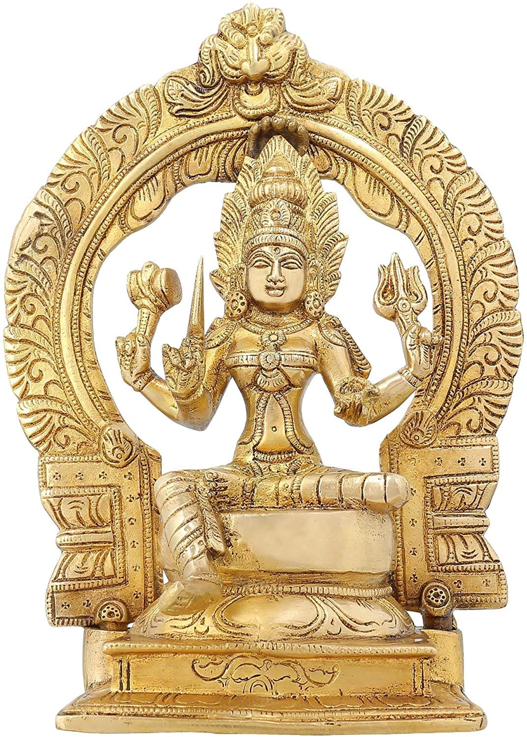 Krisha Krafts Hinduism Spirituality Religious Brass Statue Santoshi MATA 9 Inch 2.3 Kg