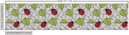 Vista 412 de Ambesonne Tela beige de The Yard, ilustración contemporánea de animales marinos en estilo retro, arte de caballito de mar de cangrejo de pulpo, tela