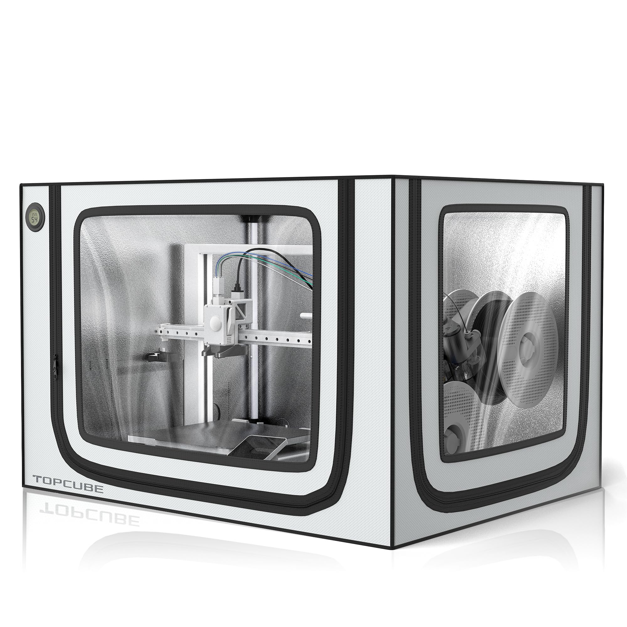 caso antiricadute 3d printer bamboo lab a1 con led