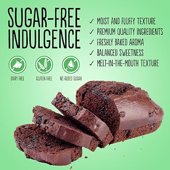 Diablo Sugar Free Chocolate Cake – Healthy Snacks Sweet Treat, Cakes & Desserts for All, Ideal for Snack Time, Tea & Party Treat, Halal & Kosher Approved – 200g (Pack of 2)