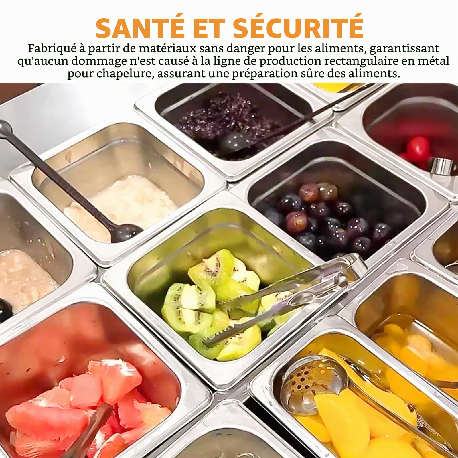 PORFOYO 3 Pièces Récipients En Acier Inoxydable, Bac Inox Alimentaire 17,2X16,2X10cm, Plat Four Rectangulaire, Plats À Four En Acier Inoxydable, Plat Inox Rectangulaire Avec Couvercle