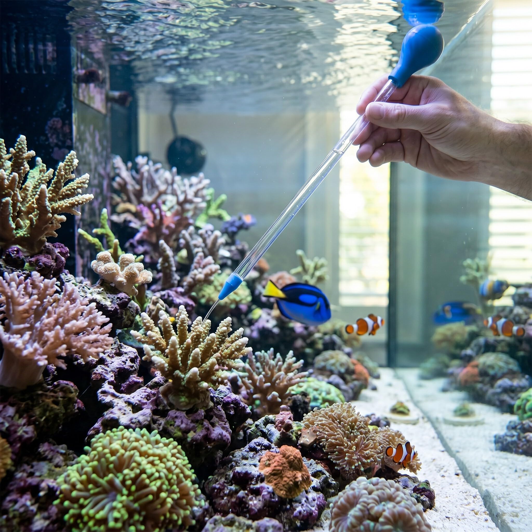 Acryl Pipetten Dropper Feeder Aquarium Fuetterung Flüssigdünger für Meeresfische und Riffkorallen