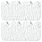 Zainpe 6Pcs Snap Muslin Cotton Baby Bibs White Adjustable Drool Bib with 6 Absorbent Soft Layers, Machine Washable Unisex Burp Cloths for 3 to 36 Months Boys Girls Infant Newborn Toddler