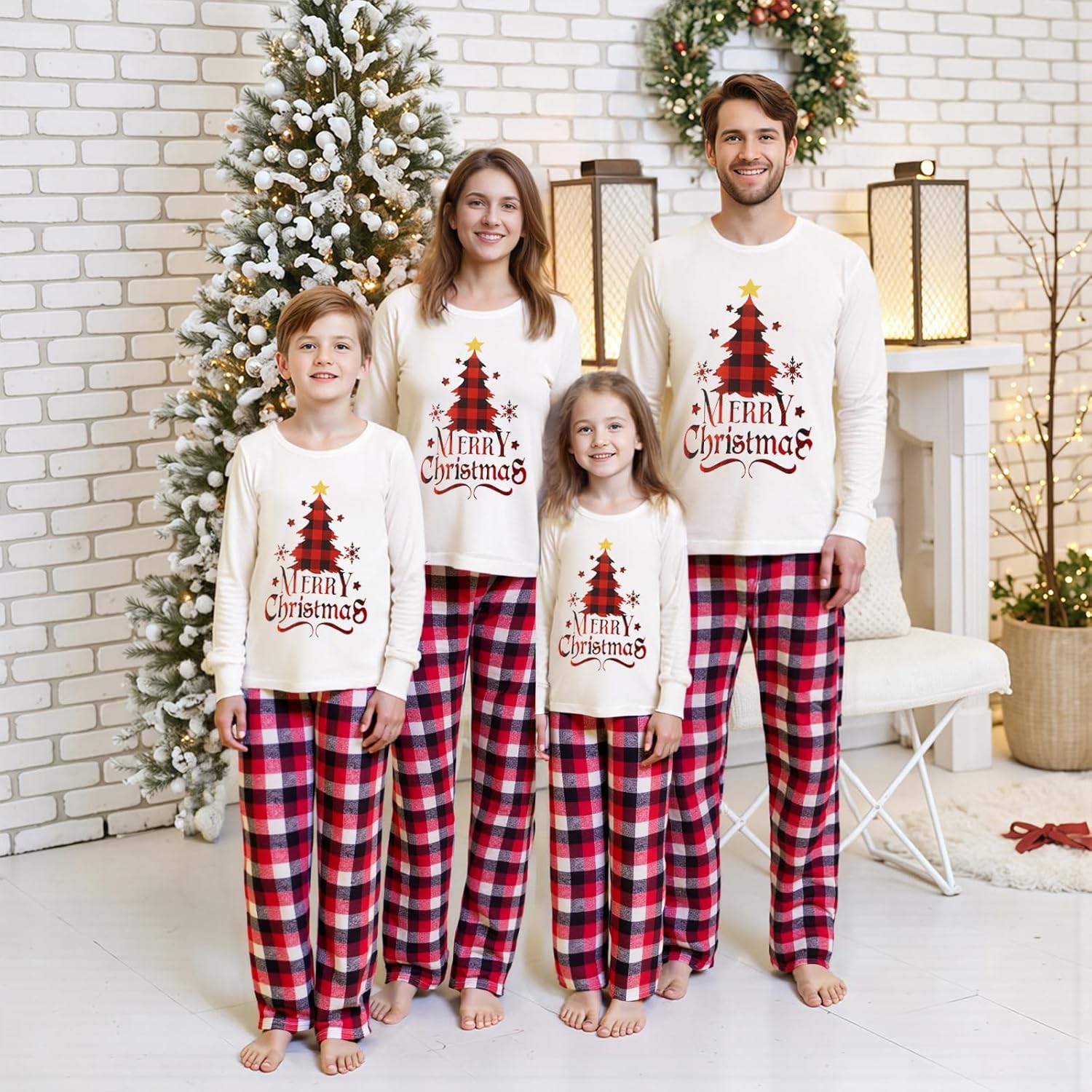 WephuPSho Christmas Family Matching Pajamas, Festive Xmas Jammies Sets for the Whole Family, Holiday Pjs Christmas - Image 2