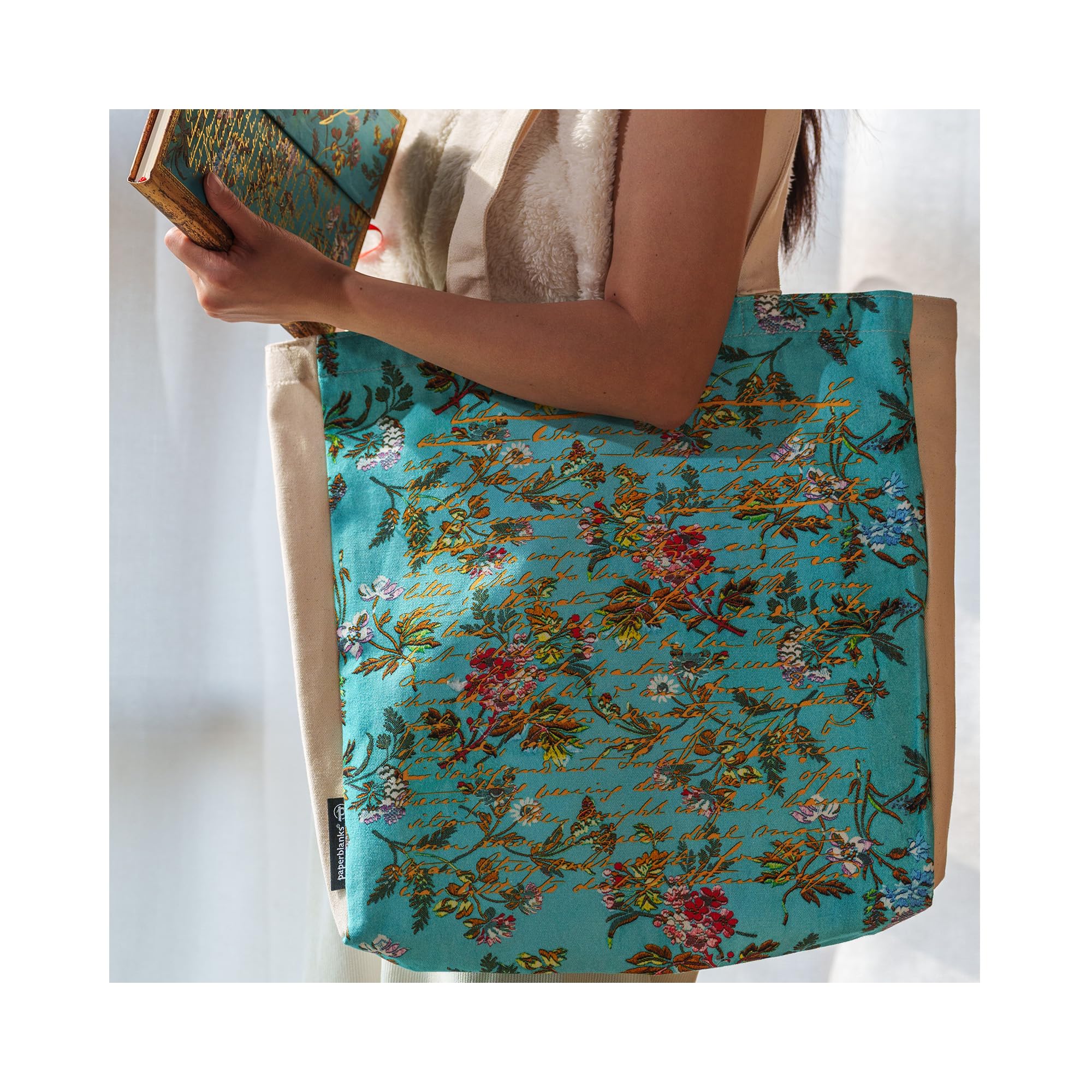 Jane Austen, Persuasion (Embellished Manuscripts Collection) Canvas Bag, Multi-colour - Image 2