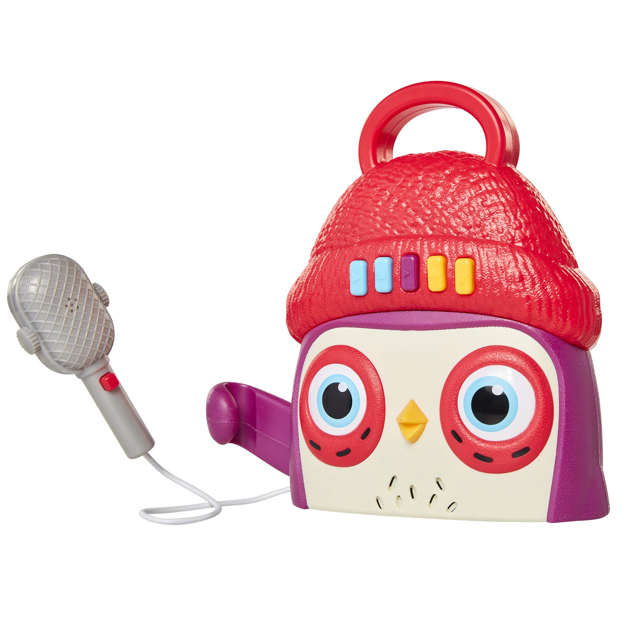 Owl Kids - Máquina de karaoke con micrófono, juguetes preescolares, jugador, parada, botones de volumen 9