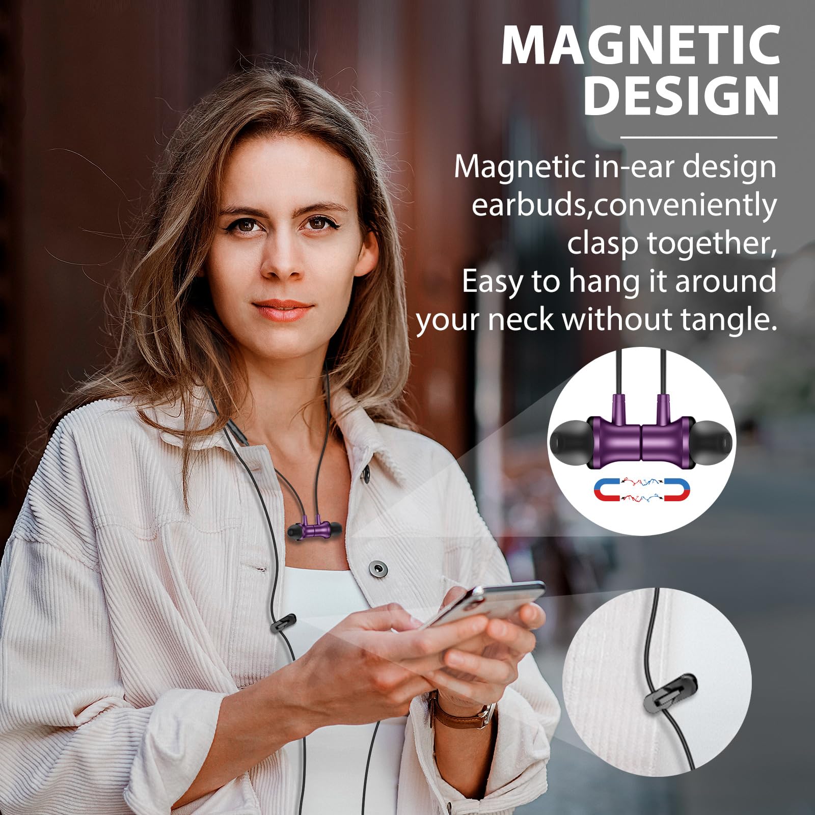 Écouteurs filaires USB C pour iPhone 17 Pro Max Air 16e 16 15 Plus, prise magnétique de type C sans enchevêtrement, écouteurs intra-auriculaires antibruit pour iPad A16 Pixel 10 9a Galaxy S25 FE A16