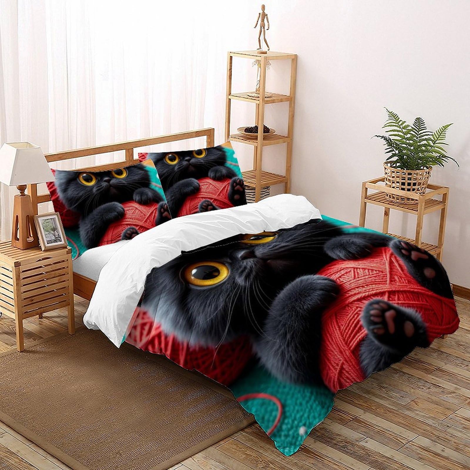 Housse de couette chaton imprimé 3D pour transformer la chambre des enfants en nid douillet