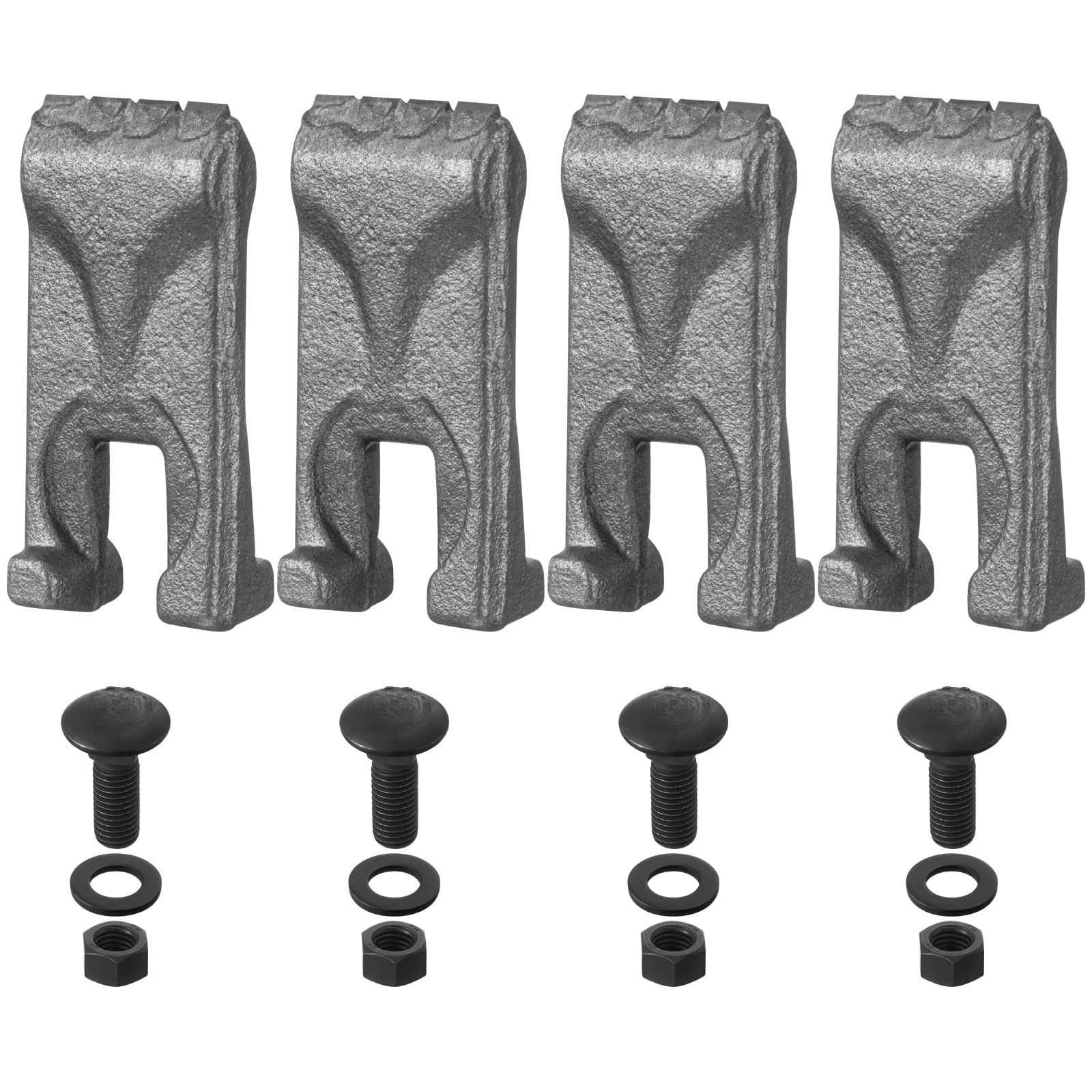 4 Pack Carbide Auger Teeth Set 40/50 Size - Fits Common Auger Models