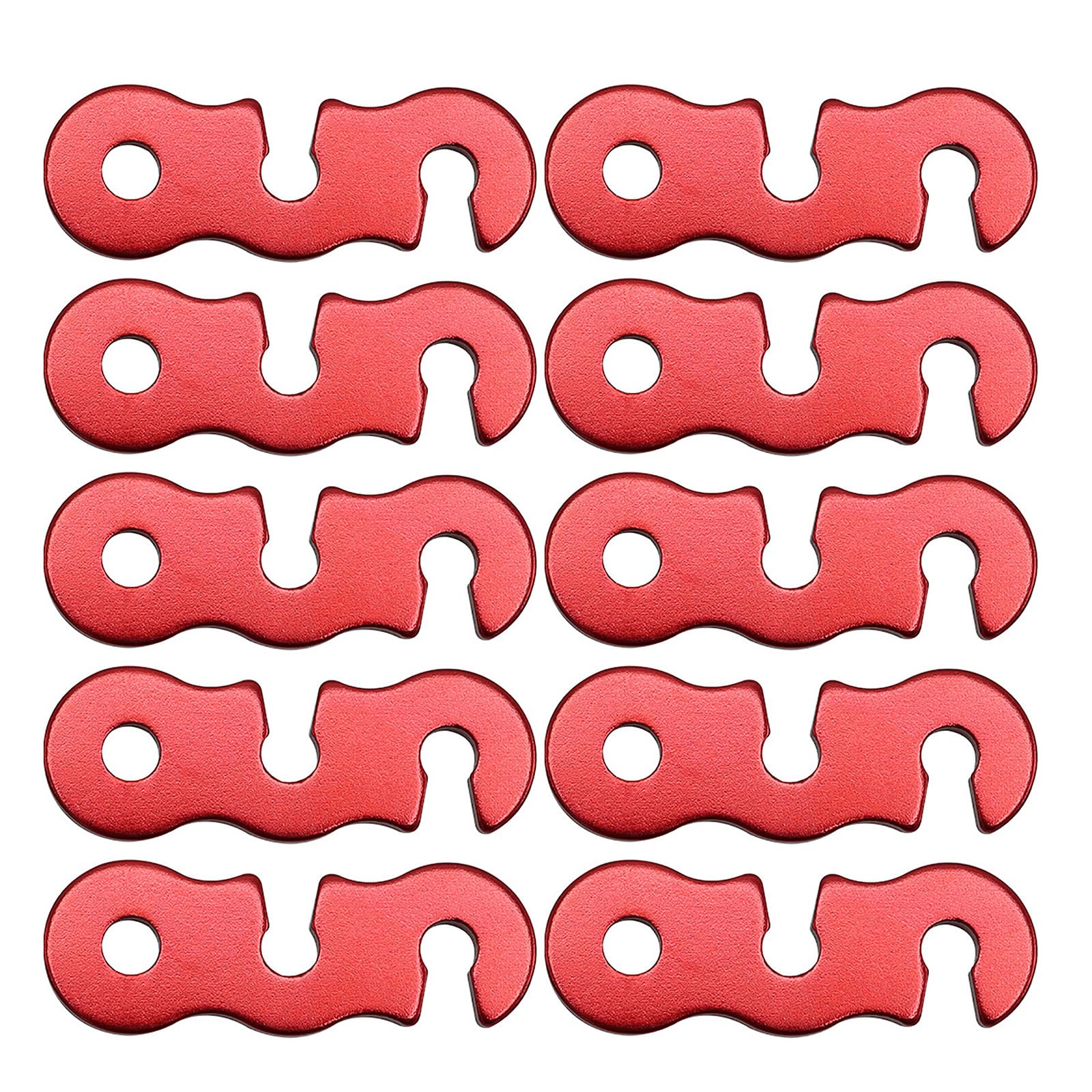10Pcs Cord Rope Adjusters Tent Tensioners Camping Tarps Guyline Tensioner Enduring Buckles Enduring Adjuster