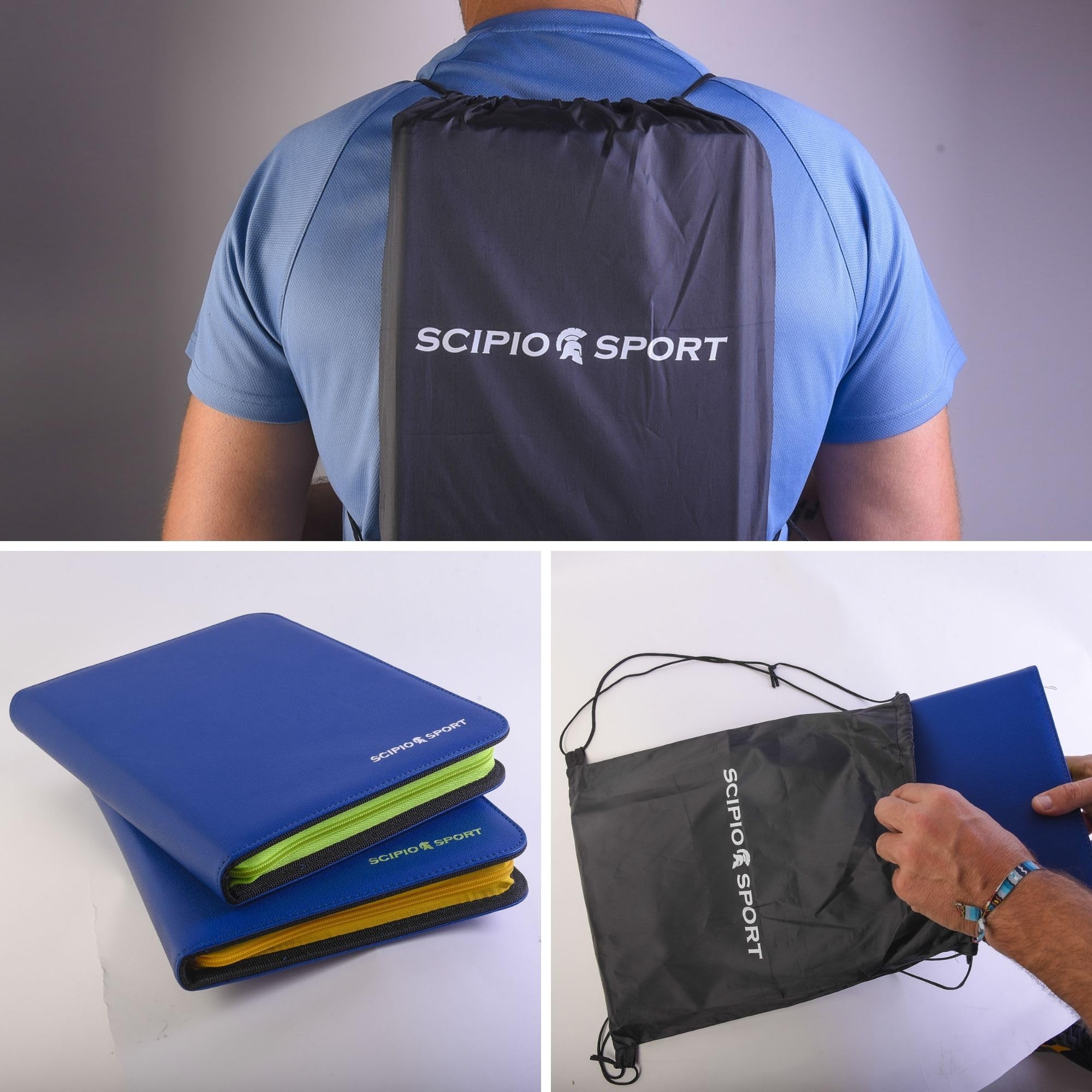 SCIPIO SPORT - Dispone de 3 Equipos, Pizarra Tactica Entrenador Futbol, Carpeta Tactica Entrenamiento, Regalo Entrenadores Futbol, Pizarra Magnetica Entrenador, Pizarra Futbol y Futbol 7