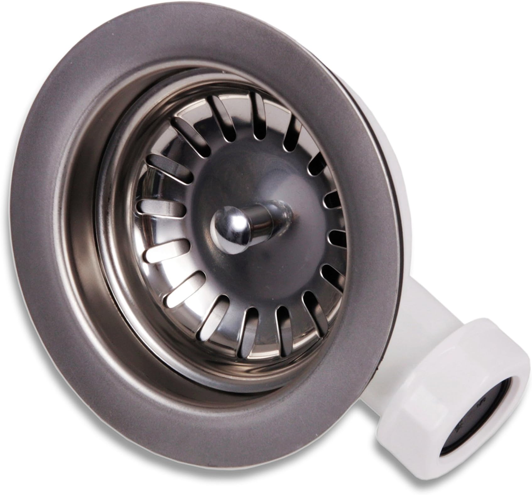 Standard Kitchen Sink Basket Strainer Waste 114mm Chrome