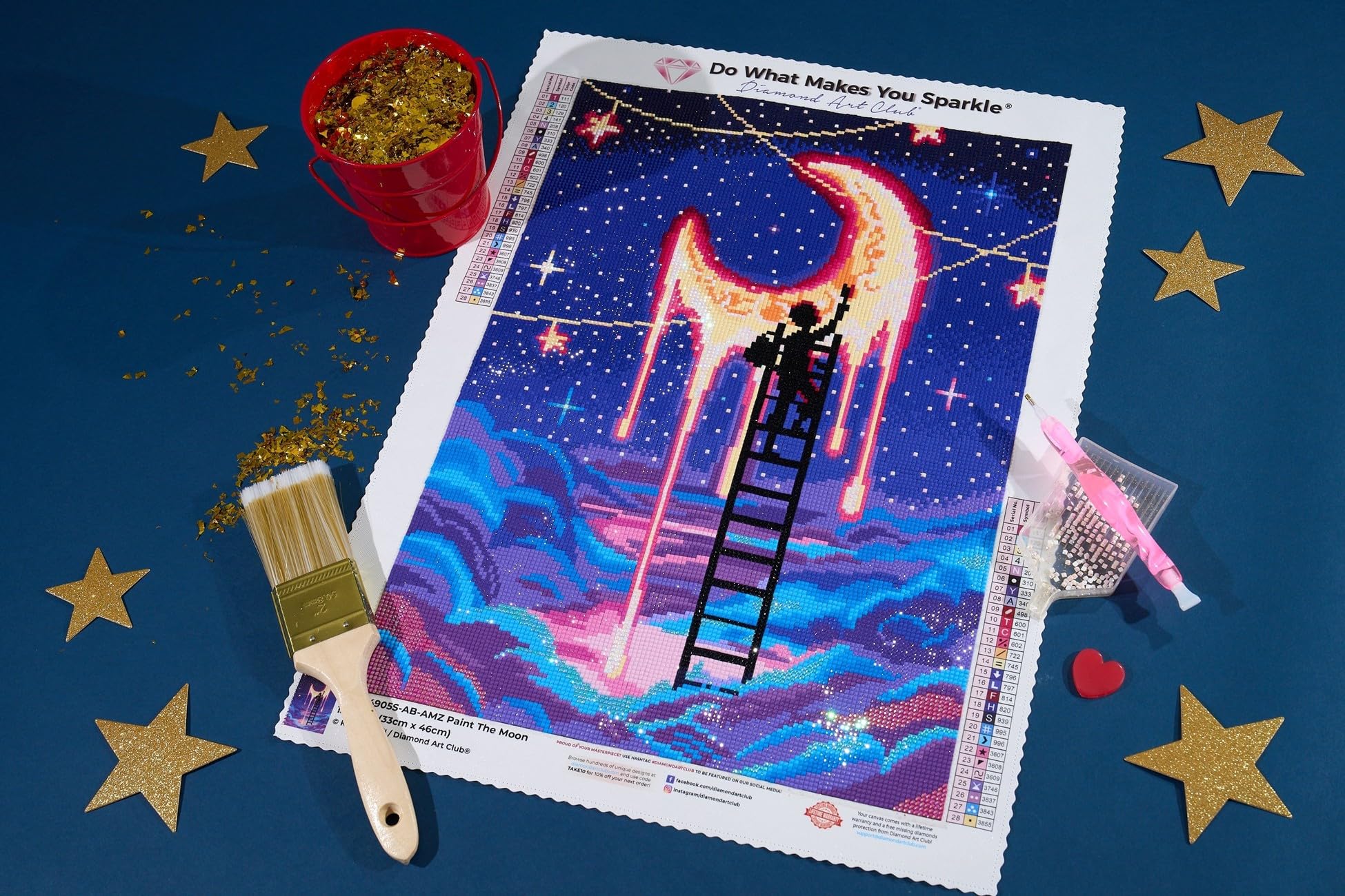 Amazon.co.jp: DIAMOND ART CLUB ペイント・ザ・ムーンダイヤモンド