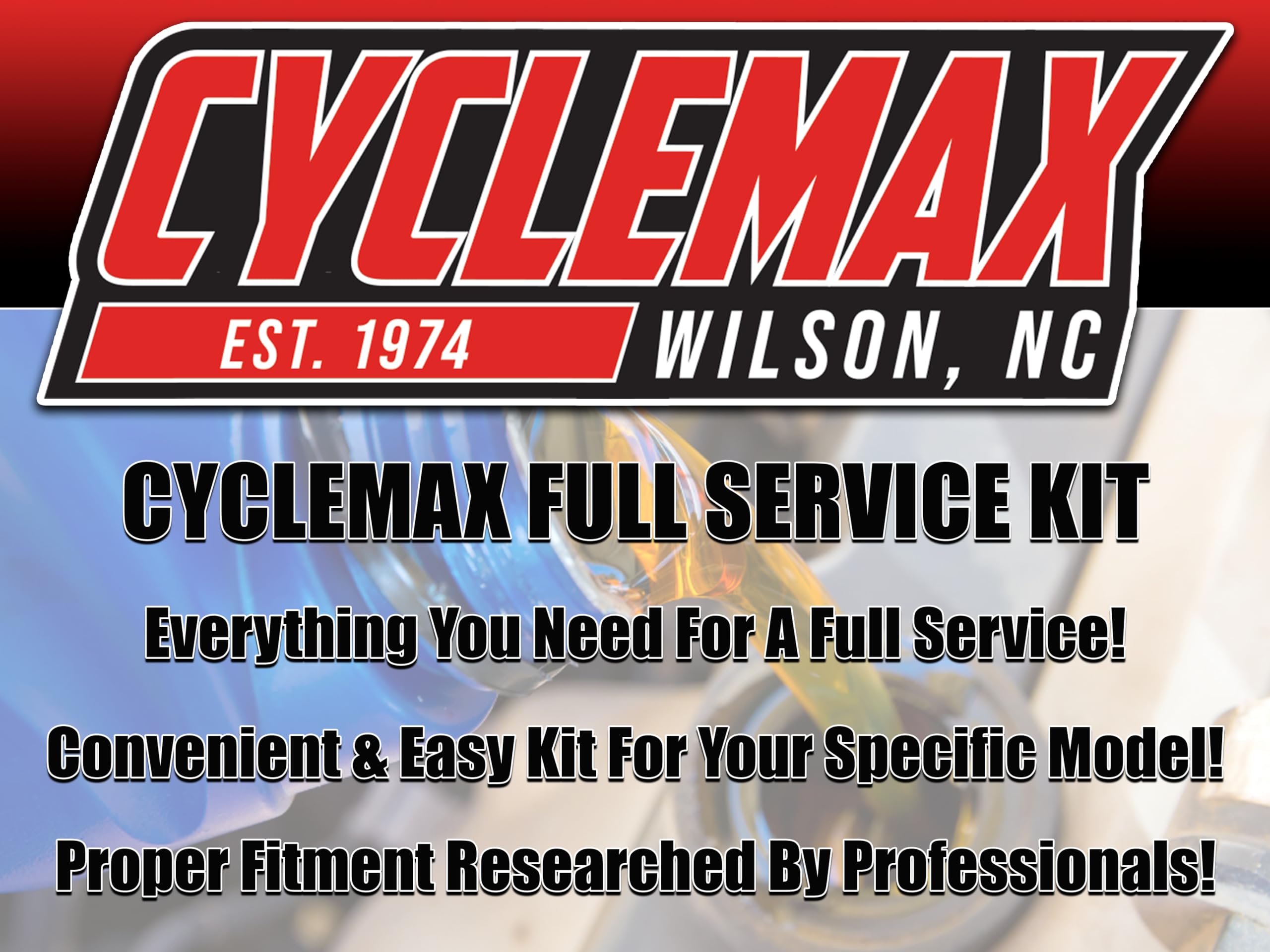 Cyclemax Full Service Kit compatible with 2015-2021 Honda Pioneer 500 SXS with O-Rings and Spark Plug