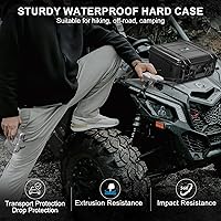 Vista 6 de Lekufee Funda rígida impermeable compatible con DJI Air 3S/3 Drone/Fly More Combo/RC 2/N3/N2 mando a distancia y accesorios (solo funda)