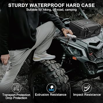 Lekufee Waterproof Hard Case Compatible with DJI Air 3S/3 Drone/Fly More Combo/RC 2/N3/N2 Remote Controller and Accessories (Case Only)