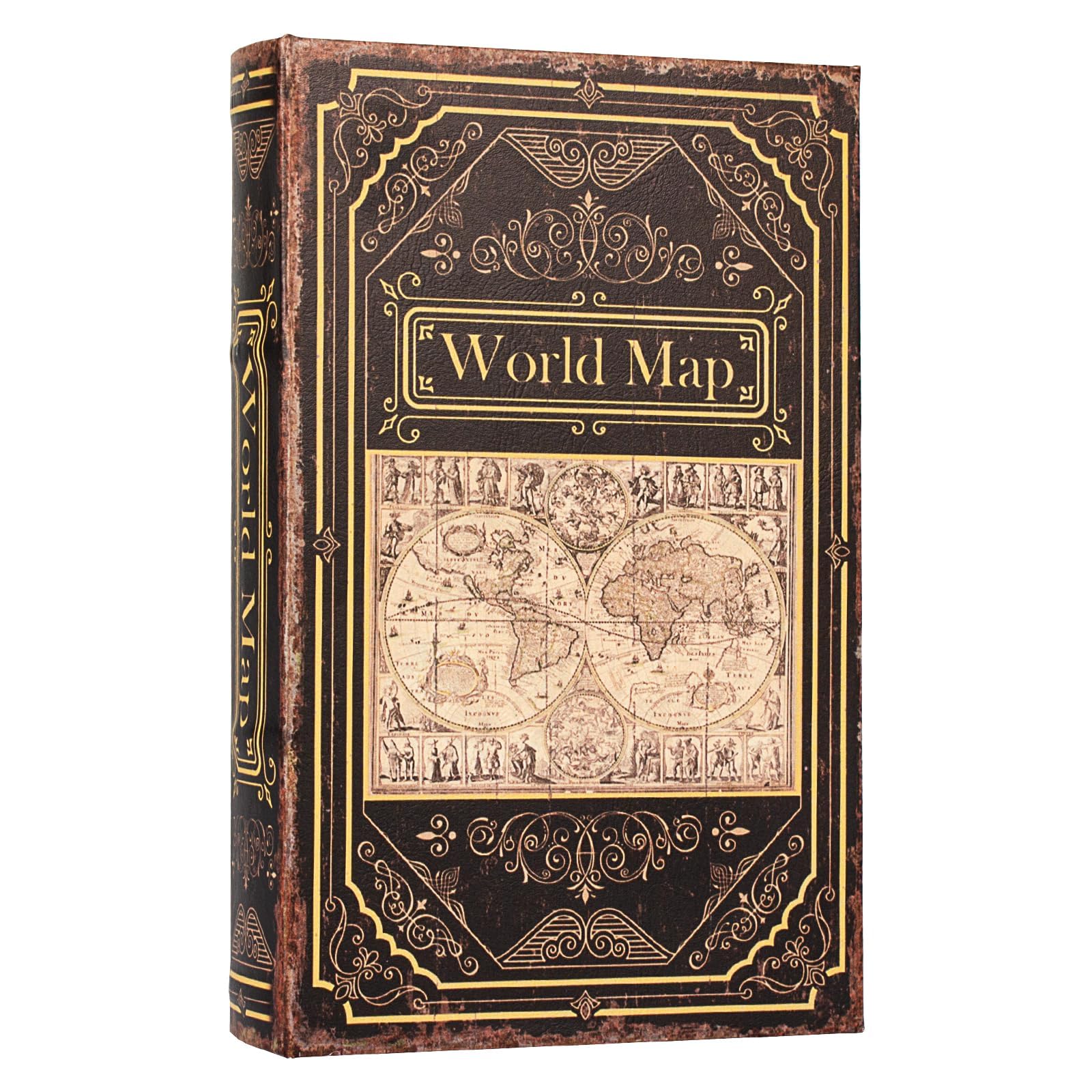 TRMESIA Fake Book Box Vintage Style,Decorative Book Storage Box