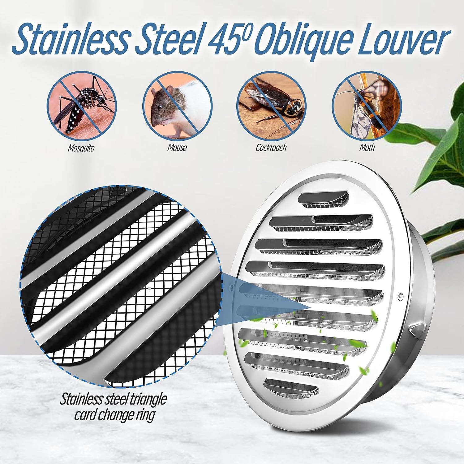 100 mm / 4"" Inch Round Soffit Vent Cover - Image 4