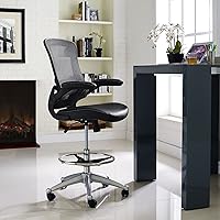 Vista 2 de Modway Attainment silla para mesa de dibujo, Negro