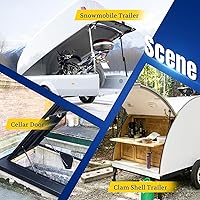 Vista 7 de ARANA SF280M300 Amortiguadores de Resorte de Gas de 28 pulgadas 300Lb 28 pulgadas 1335N Soporte de Elevación para Trineo Súper Resistente Remolque