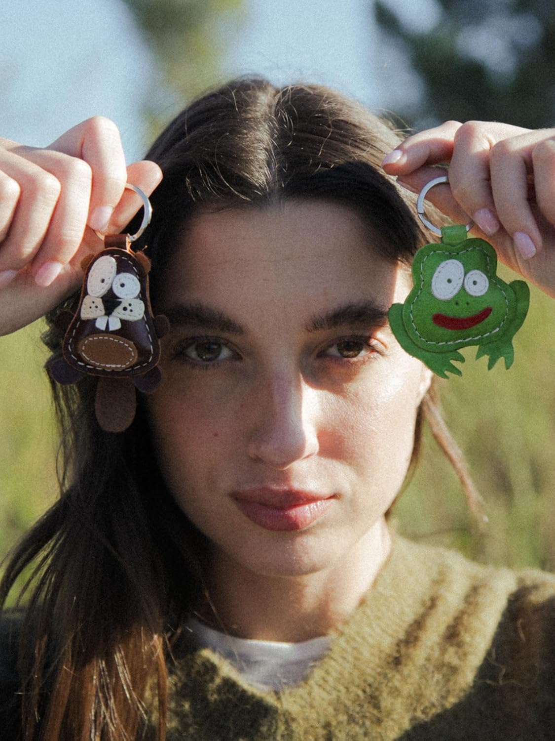 Genuine Leather Animal-Shaped Keychain – Made in EU – Ideal for Christmas, Birthdays & Anniversaries - Image 2