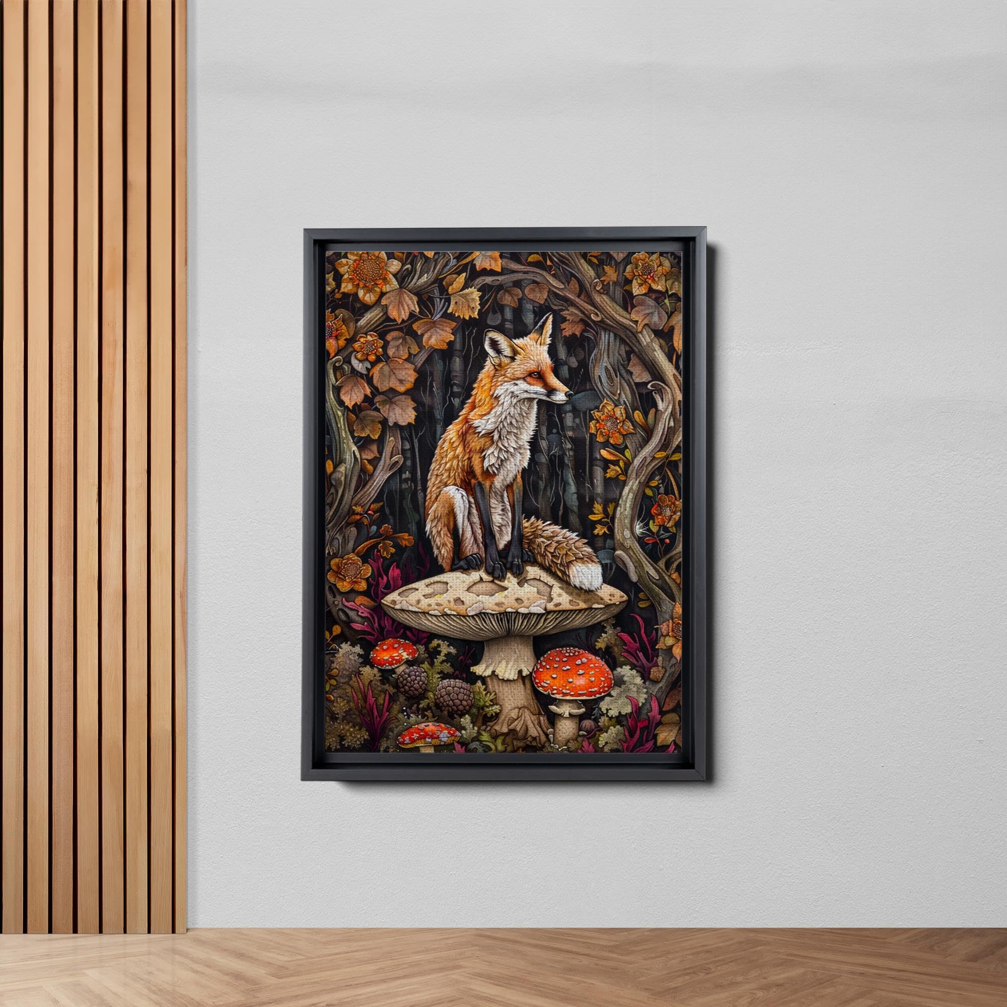 Amazon.com: Botanical Fox Art Print, Dark Gothic Cottagecore Print