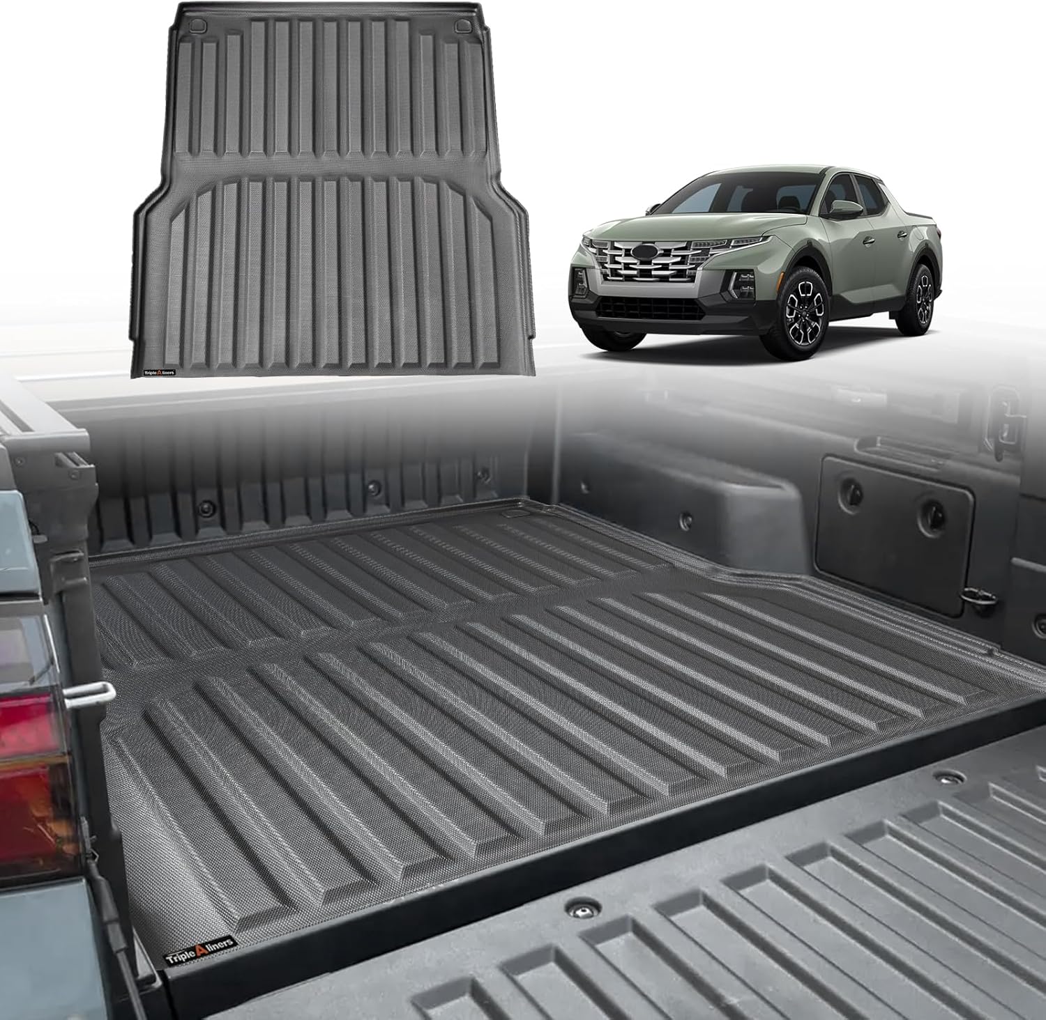 TripleAliners Truck Bed Mat Compatible with 2022 2023 2024