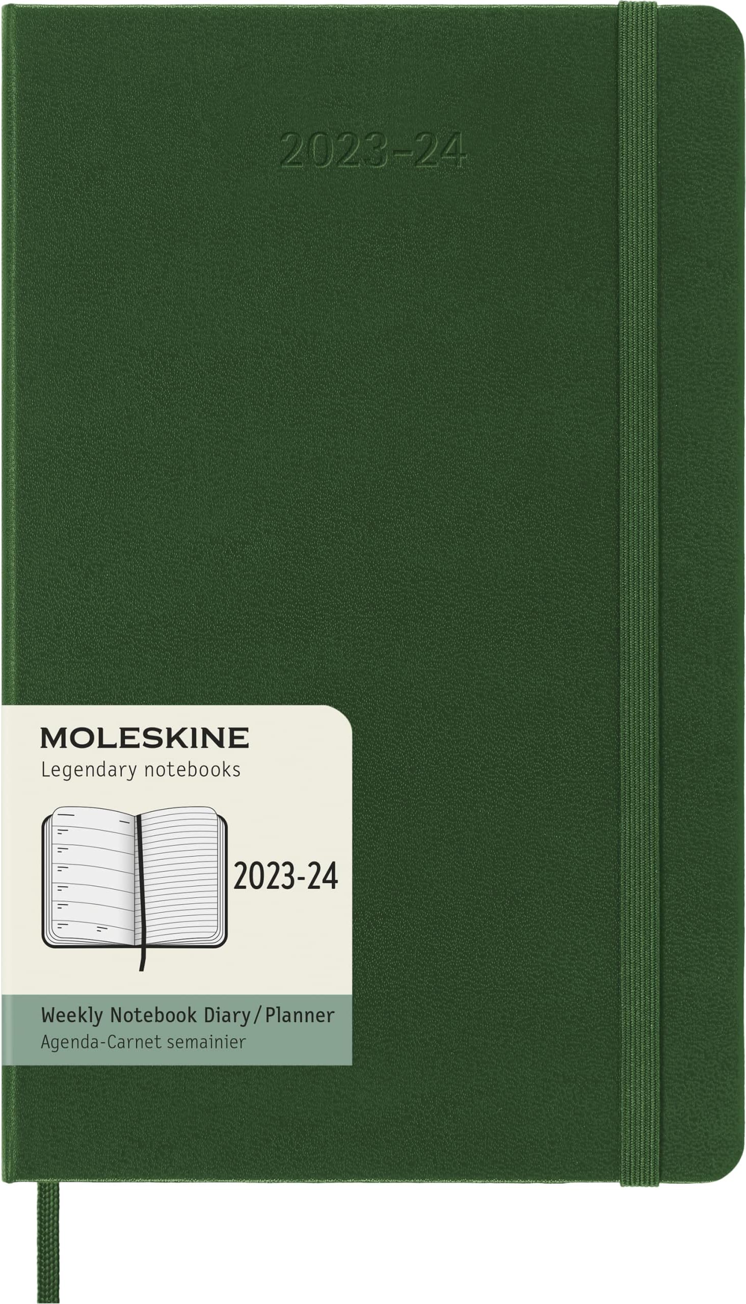 Moleskine Classic 18 Month 20232024 Weekly Planner, Hard Cover, Large