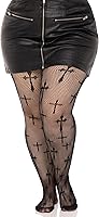Vista 3 de Leg Avenue womens Dark Alternative Fishnet Tights