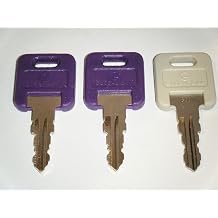 GLOBAL LINK LOCK Global Link G383 Keys with G391 Storage Compartments Key RVs Motorhome Trailer Key Cut to Key/Lock Number 2 Purple RV Keys 1 Gray G391 Replacement Keys