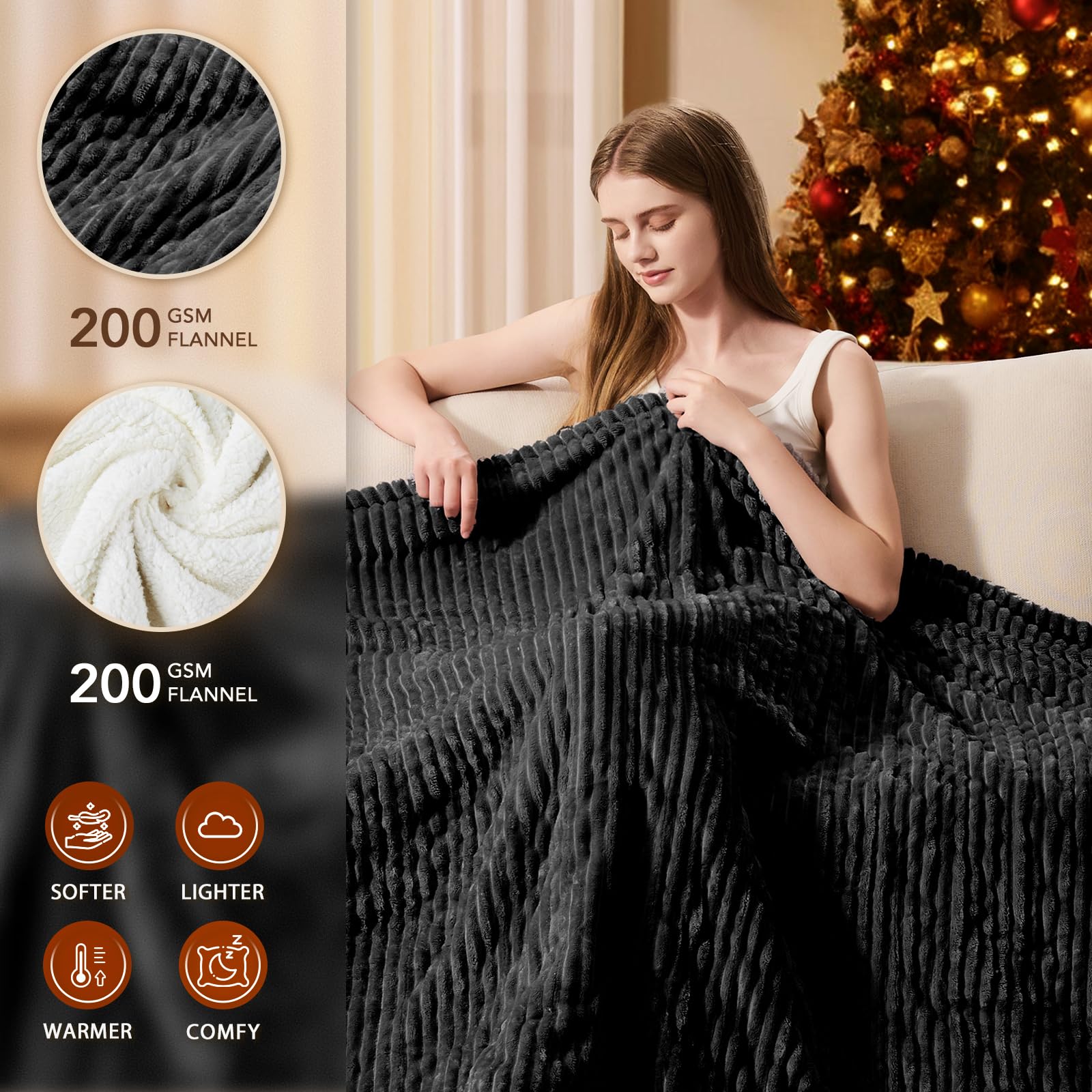 Homemate Heated Blanket Electric Throw - 50x60 Heating Blanket Throw 4 Hours Auto Homemate Heated Blanket Electric Throw - 50x60 Heating Blanket Throw 4 Hours Auto