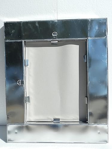 Miniatura 6 de 24" PUNCHED TIN MIRROR mixed talavera tile mexican ethnic hand made folk art