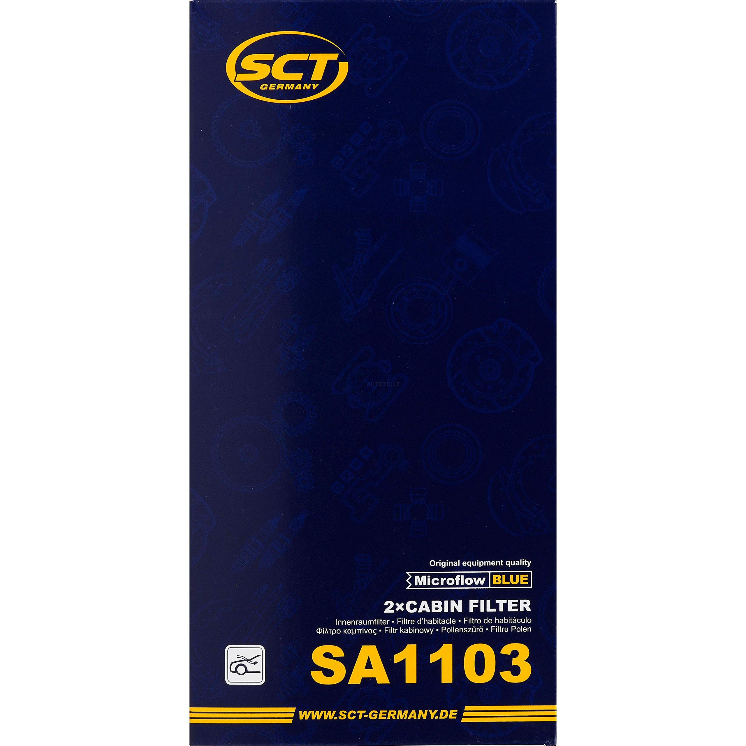 SCT Germany - Juego de inspección (filtro de aire, filtro de aceite, filtro de habitáculo, filtro de combustible)