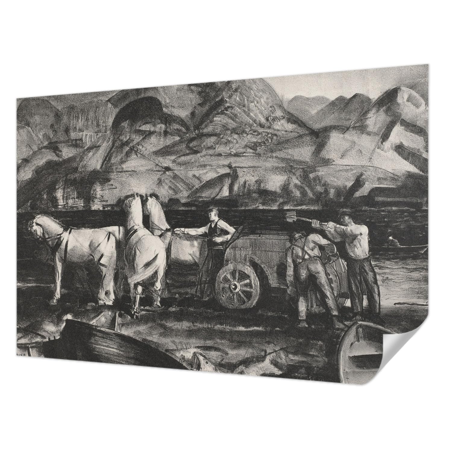 Papier Peint Auto-Adhésif pour Chambre à Coucher Moderne Tulup Décoration Murale Scène de village