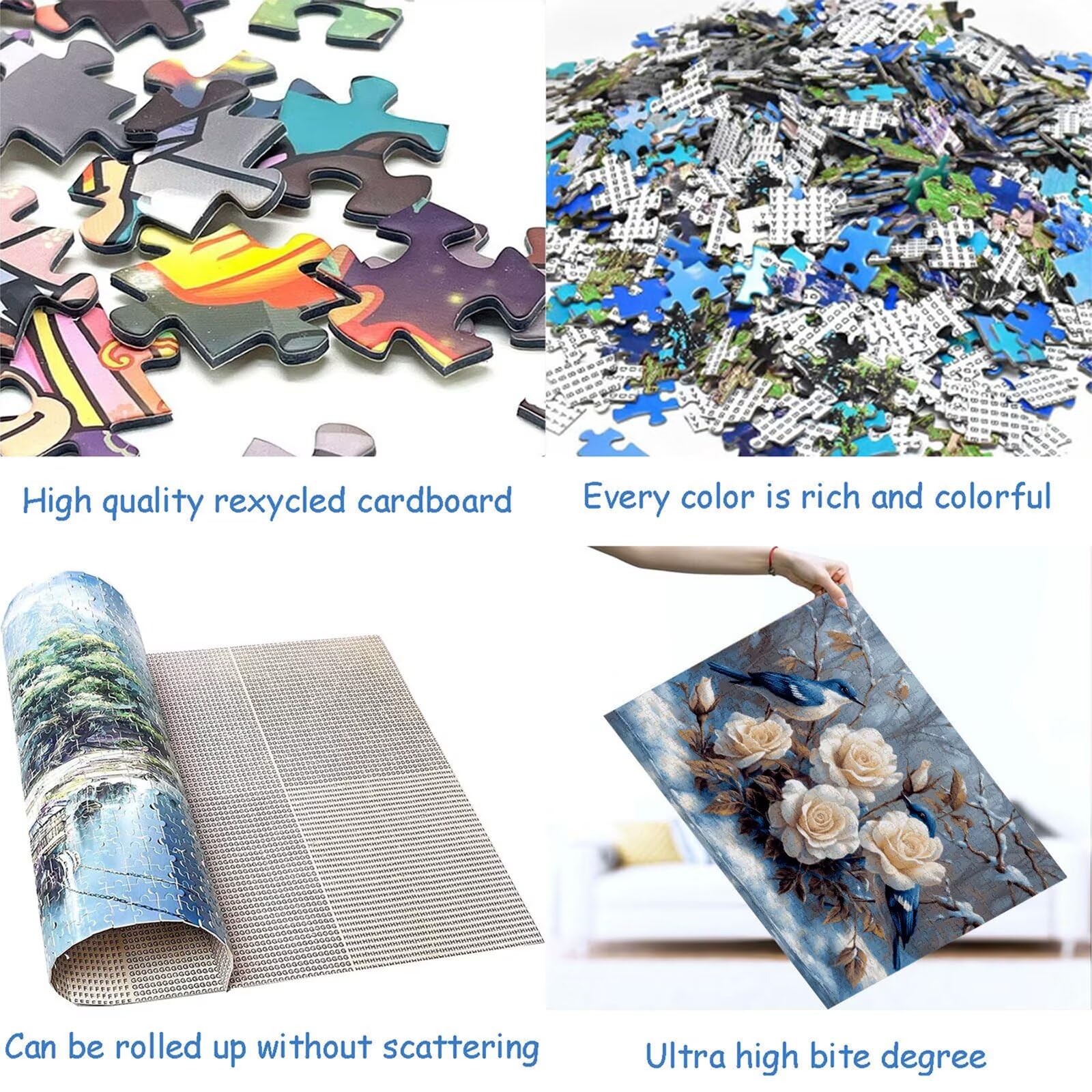 Puzzle 3000 elementów różowe puzzle dla dorosłych ptak 122 x 81 cm unikalne rzemiosło klasyczne 3D drewniana układanka do rodzinnych gier aktywnych, układanka do samodzielnego wykonania nawet do