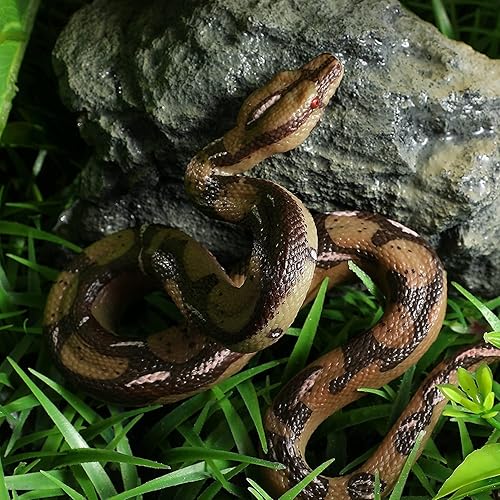Miniatura 6 de Serpiente falsa realista y araña falsa, cosas de broma, insectos falsos que se ven reales, juguete de broma de serpiente de goma