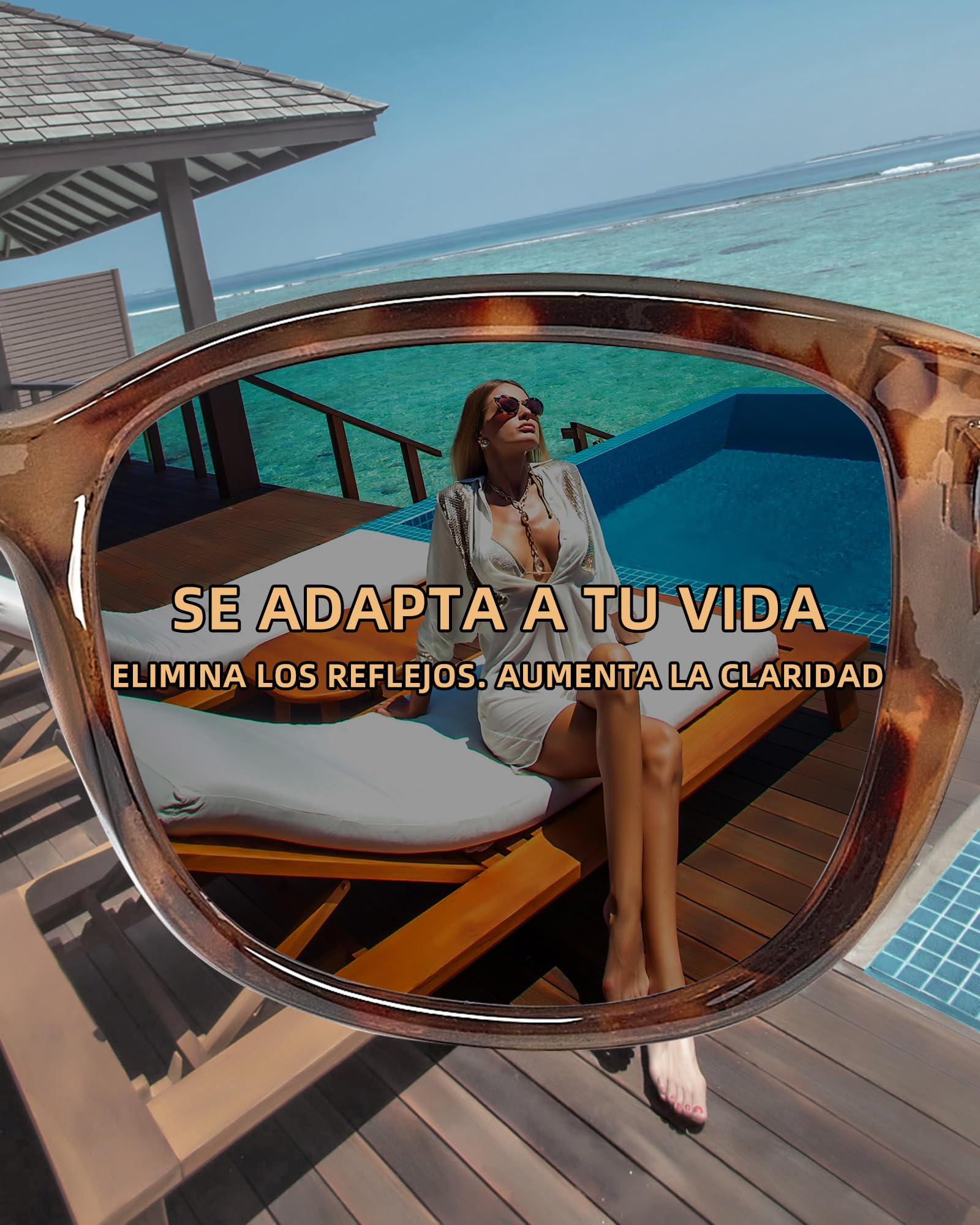 JOLISU Paquete de 3 lentes de sol de lectura para mujeres/hombres, lector solar integrado con protección UV400 para exteriores - 5