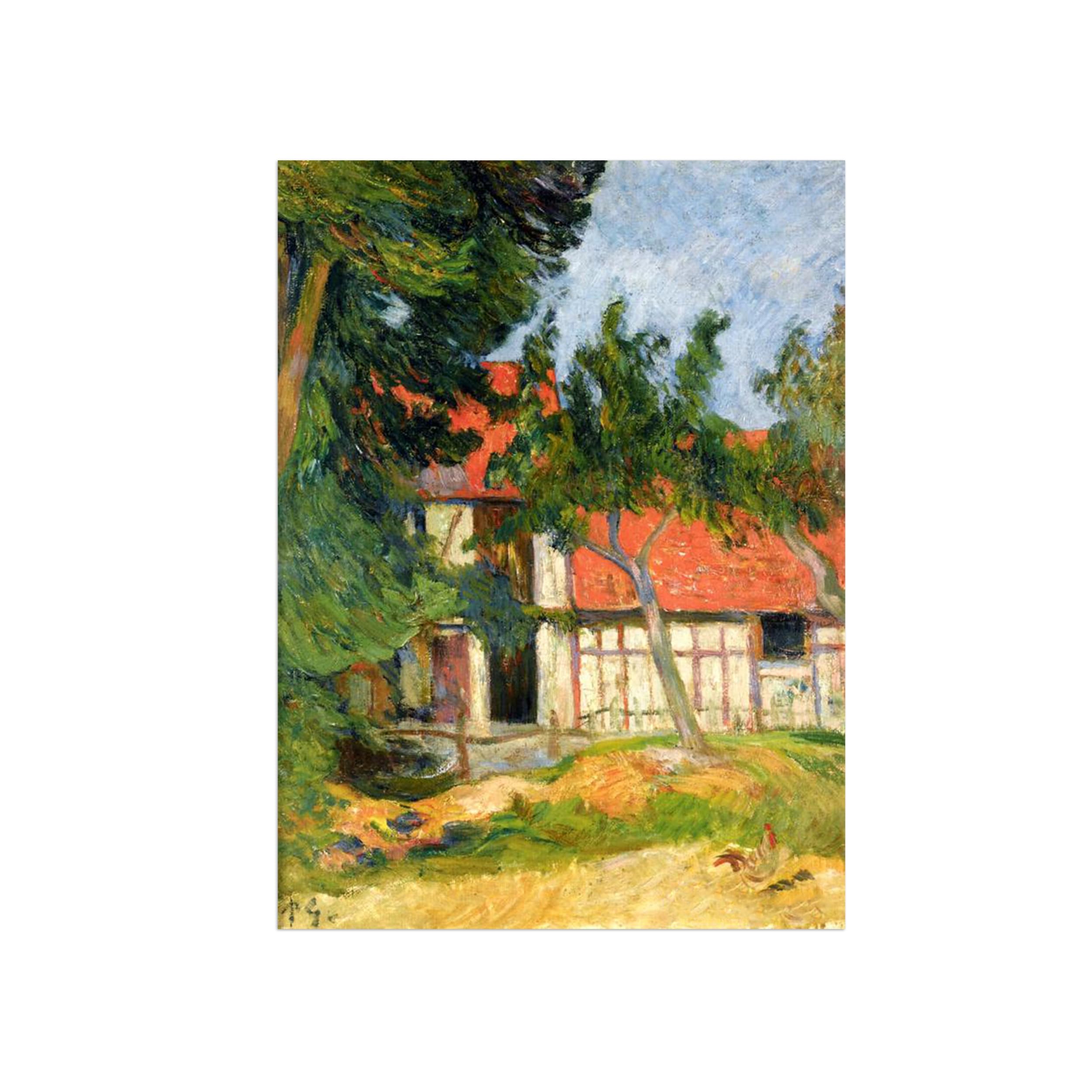 SDYSKKUG Famous Wall Art. Canvas Prints. Houses.42x30cm Unframed