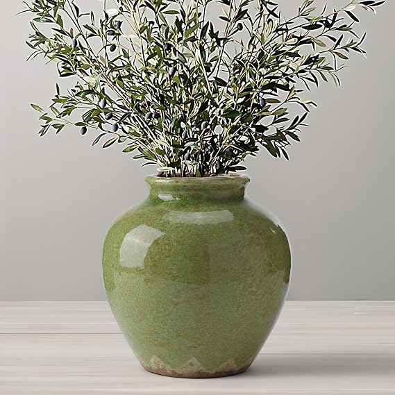 6.2-inch Green Ceramic Vase
